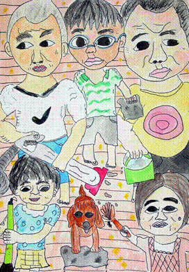 「ファミリーそうじ」高垣 愛穂（大東小学校5年）