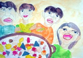 「家庭の日」成田 浩周（和歌山市立小倉小学校3年）