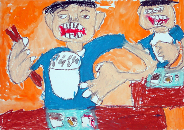 「『たのしいしょくじ』おかあさんおいしいよ」直 徹大（紀の川市立川原小学校1年）