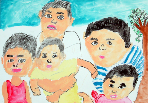 「5人兄弟」尾鷲 恵（那智勝浦町立太田小学校3年）