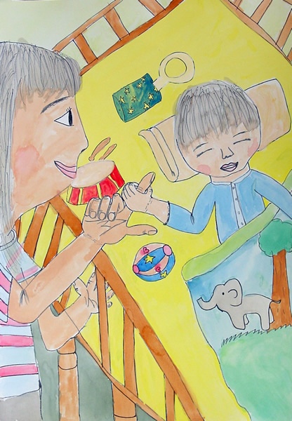 「つながり」榎本 由梨（田辺市立田辺第一小学校6年）