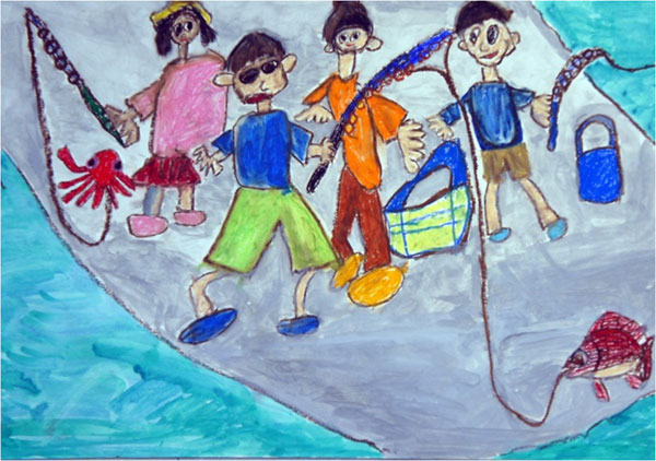 「大漁」 鈴木 陽 （湯浅町立湯浅小学校1年）