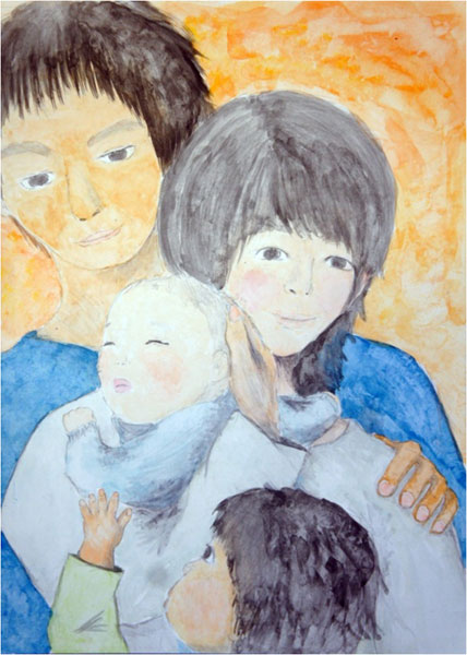 「家族」 川崎 千里（和歌山信愛女子短期大学付属高等学校3年）