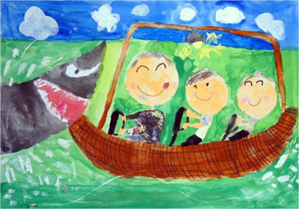 「ジョーズ」 谷口 聡一（紀の川市立丸栖小学校1年）